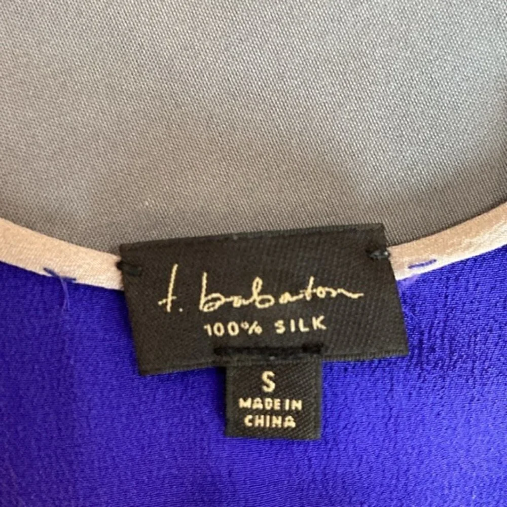 Aritzia Royal Blue Mini Silk Slip Dress - Picture 10 of 13